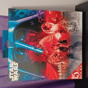 New Men's Star Wars 15 Days Of Socks Fits Shoe Sizes 6-12